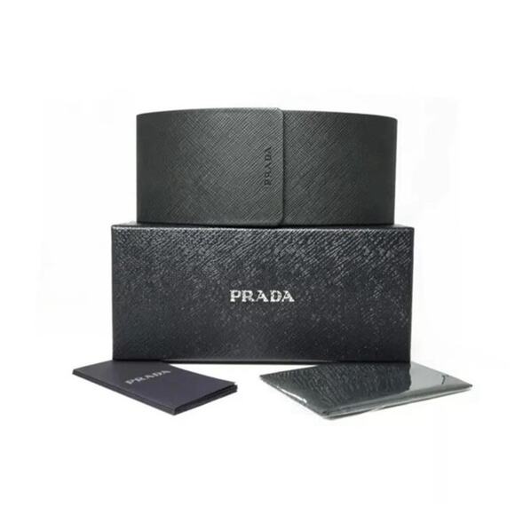 PRADA PR B06S 16K08Z Black Silver Dark Grey Sunglasses AUTHENTIC - Picture 7 of 7